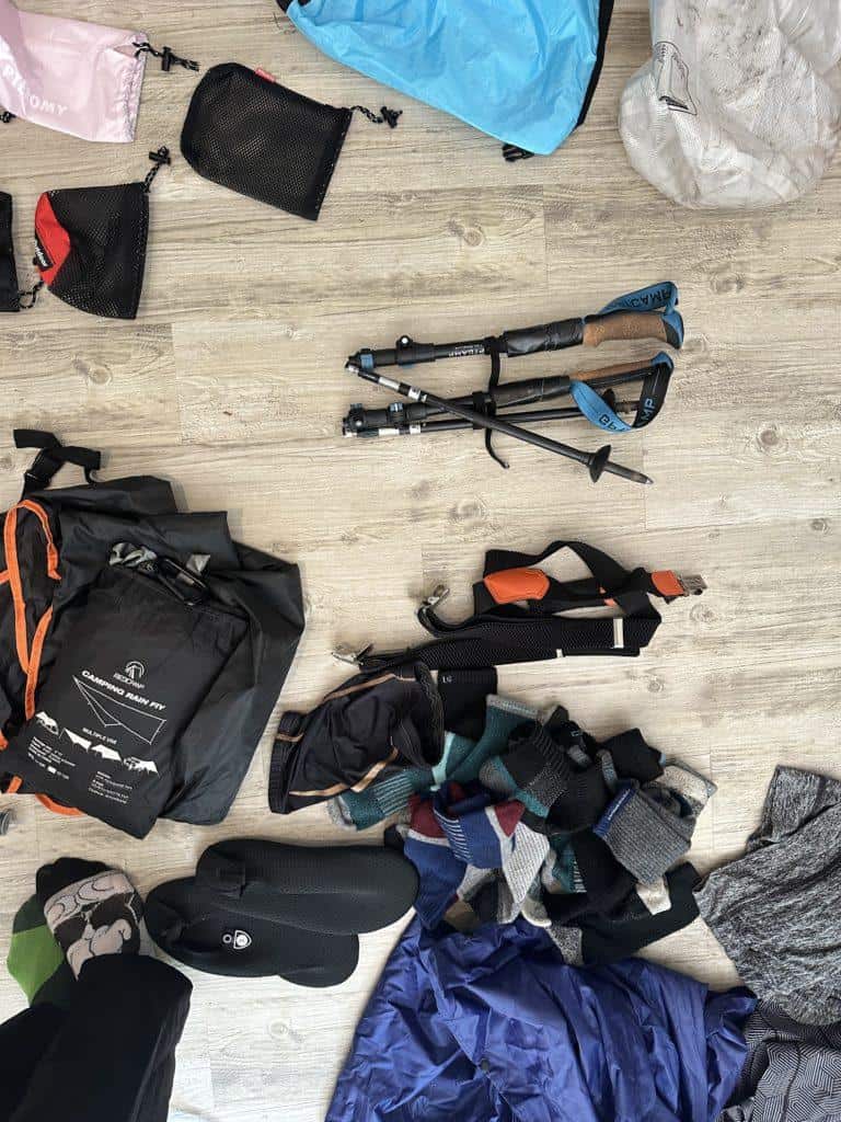 What to pack for a half day hike | Hiking Gear on the Floor | Guide hikes in Southern Appalachia