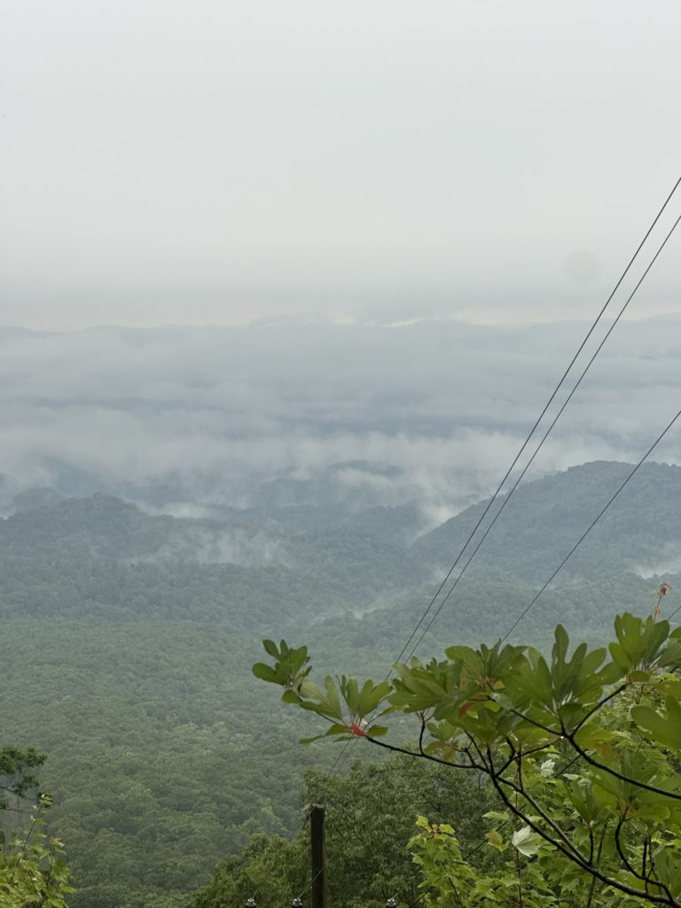 Walking with God | Eremos | Lessons from a quiet trail | Fog settling in the valley