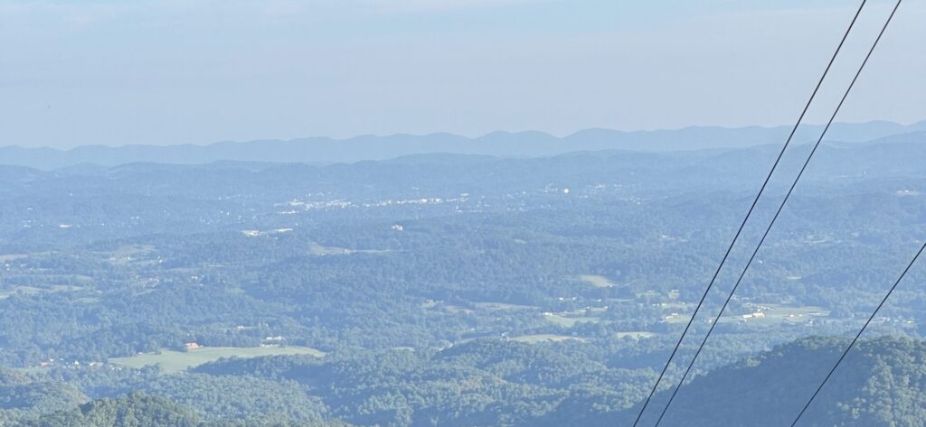 View of Bristol, TN from Morrell Trail on Holston Mountain in Bluff City, TN